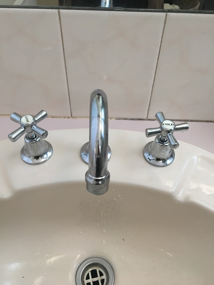 New taps on basin